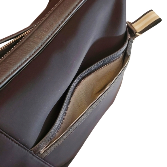 COLE HAAN Large Grandseries Black Neoprene Weekender Shoulder Bag/Tote/Duffle - Picture 9 of 15